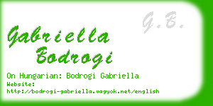 gabriella bodrogi business card